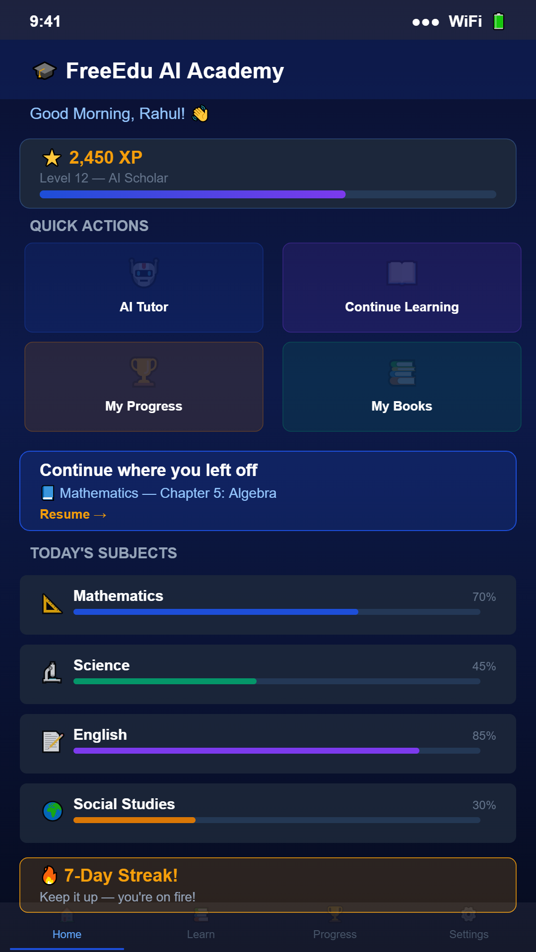 FreeEdu Students experience